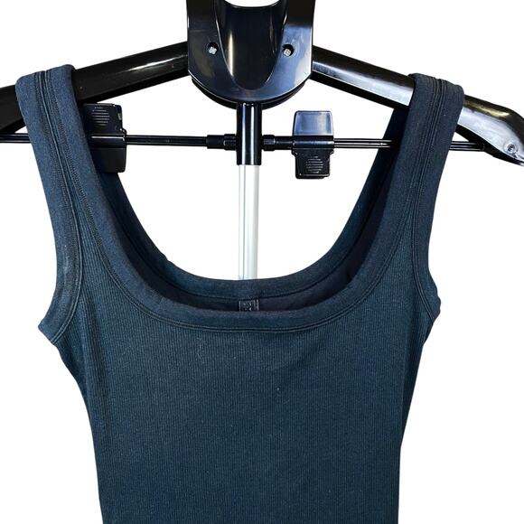 SKIMS Women’s Classic Ribbed Romper Bodysuit Black Size S | One-Piece - Picture 4 of 5